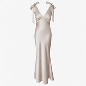 THE ROSALIE GOWN WITH SHOULDER BOWS