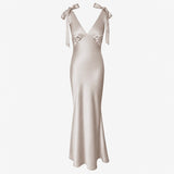 THE ROSALIE GOWN WITH SHOULDER BOWS