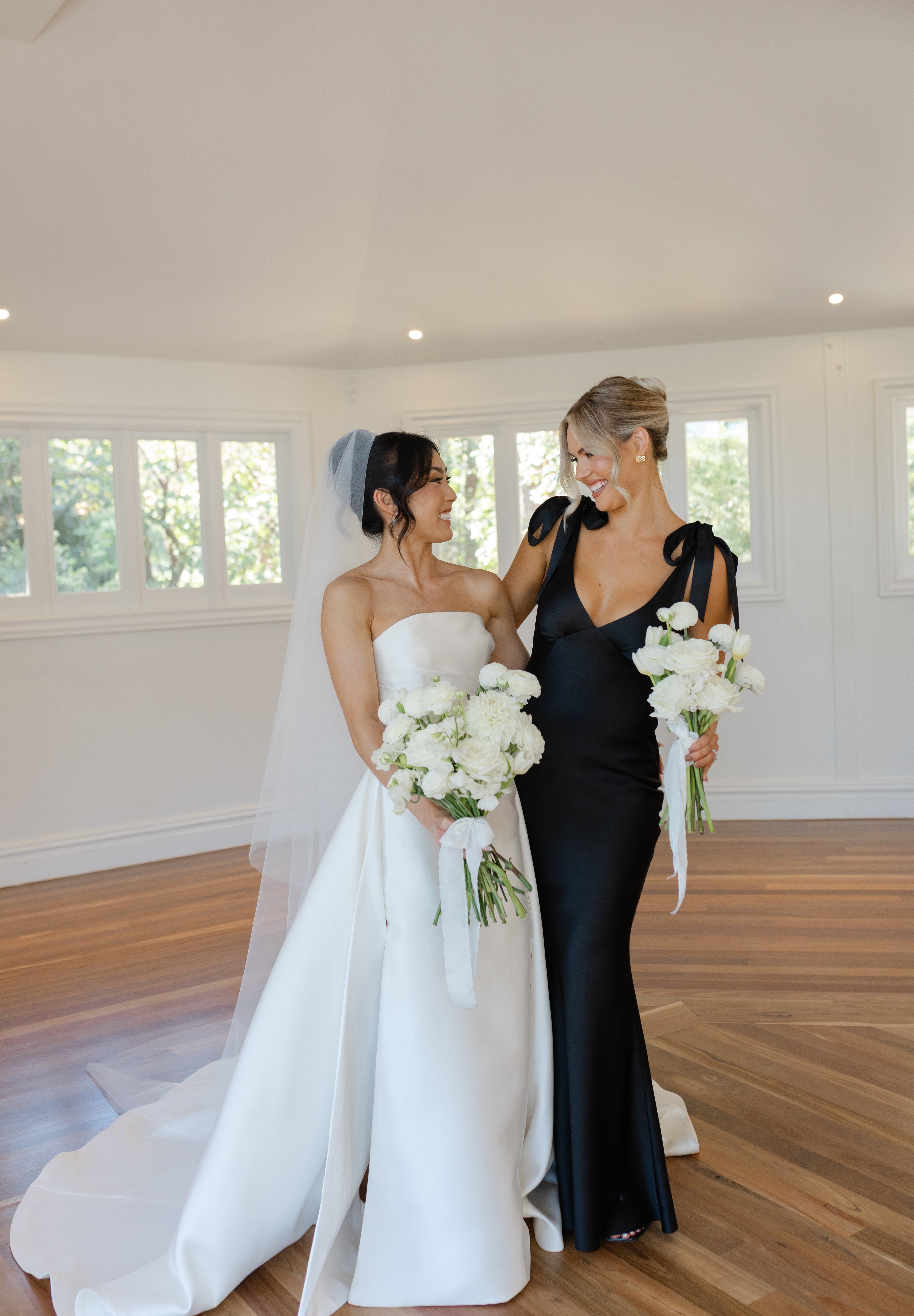 THE ROSALIE GOWN WITH SHOULDER BOWS