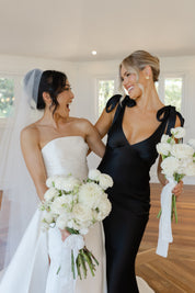 THE ROSALIE GOWN WITH SHOULDER BOWS