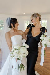 THE ROSALIE GOWN WITH SHOULDER BOWS