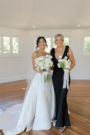 THE ROSALIE GOWN WITH SHOULDER BOWS