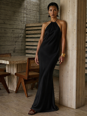 THE BAMBI HALTER GOWN