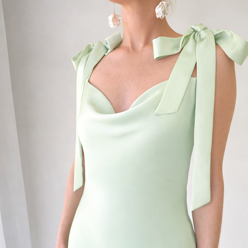 THE PHOENIX GOWN WITH SHOULDER BOWS