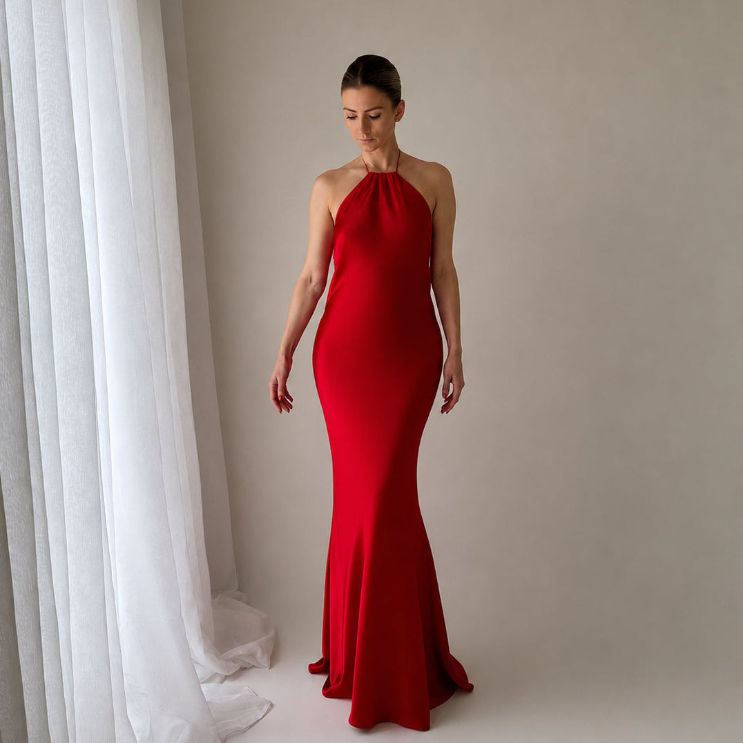 THE BAMBI HALTER GOWN