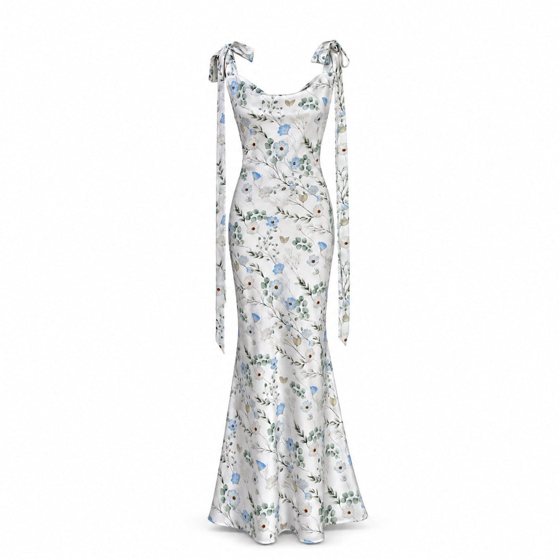 THE PHOENIX GOWN WITH LONG SHOULDER BOWS