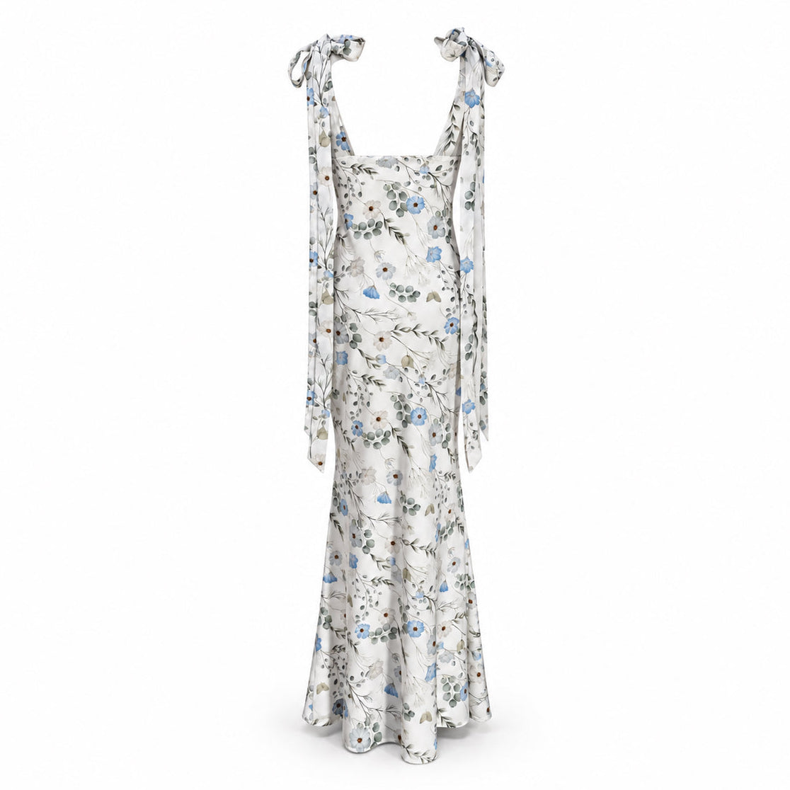 THE PHOENIX GOWN WITH LONG SHOULDER BOWS