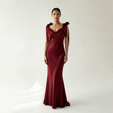 THE PHOENIX GOWN WITH SHOULDER BOWS - NEW COLOUR
