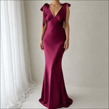 THE ROSALIE GOWN WITH SHOULDER BOWS