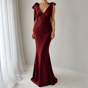 THE ROSALIE GOWN WITH SHOULDER BOWS - NEW COLOUR