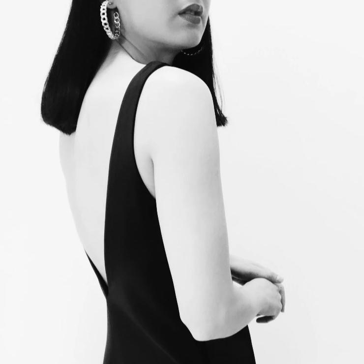 THE EDEN DEEP V SLIP GOWN