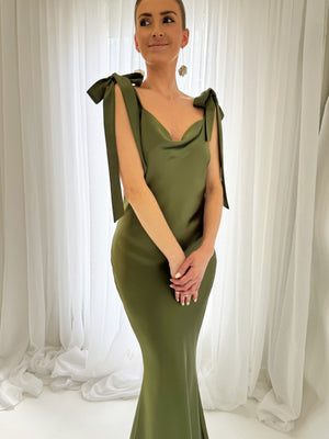 The Phoenix Gown With Shoulder Bows NEW COLOUR