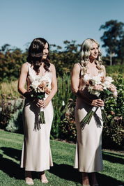 THE EDEN DEEP V SLIP DRESS - SAMPLE SALE