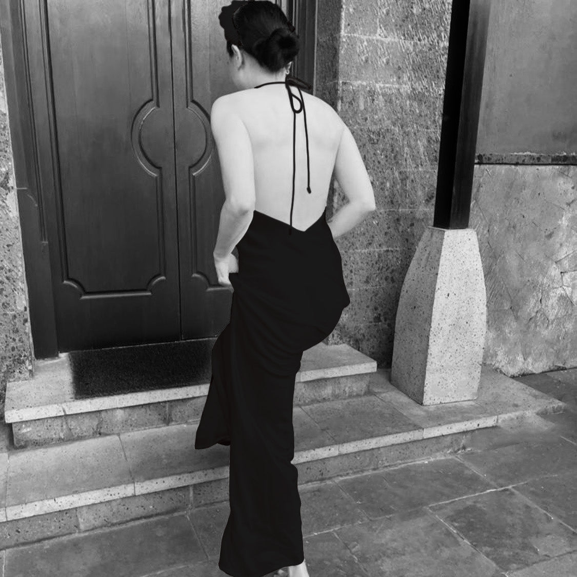 THE BAMBI HALTER GOWN