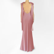 THE IVY SLIP GOWN WITH SHOULDER BOWS - SAMPLE SALE
