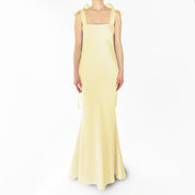 THE IVY SLIP GOWN WITH SHOULDER BOWS