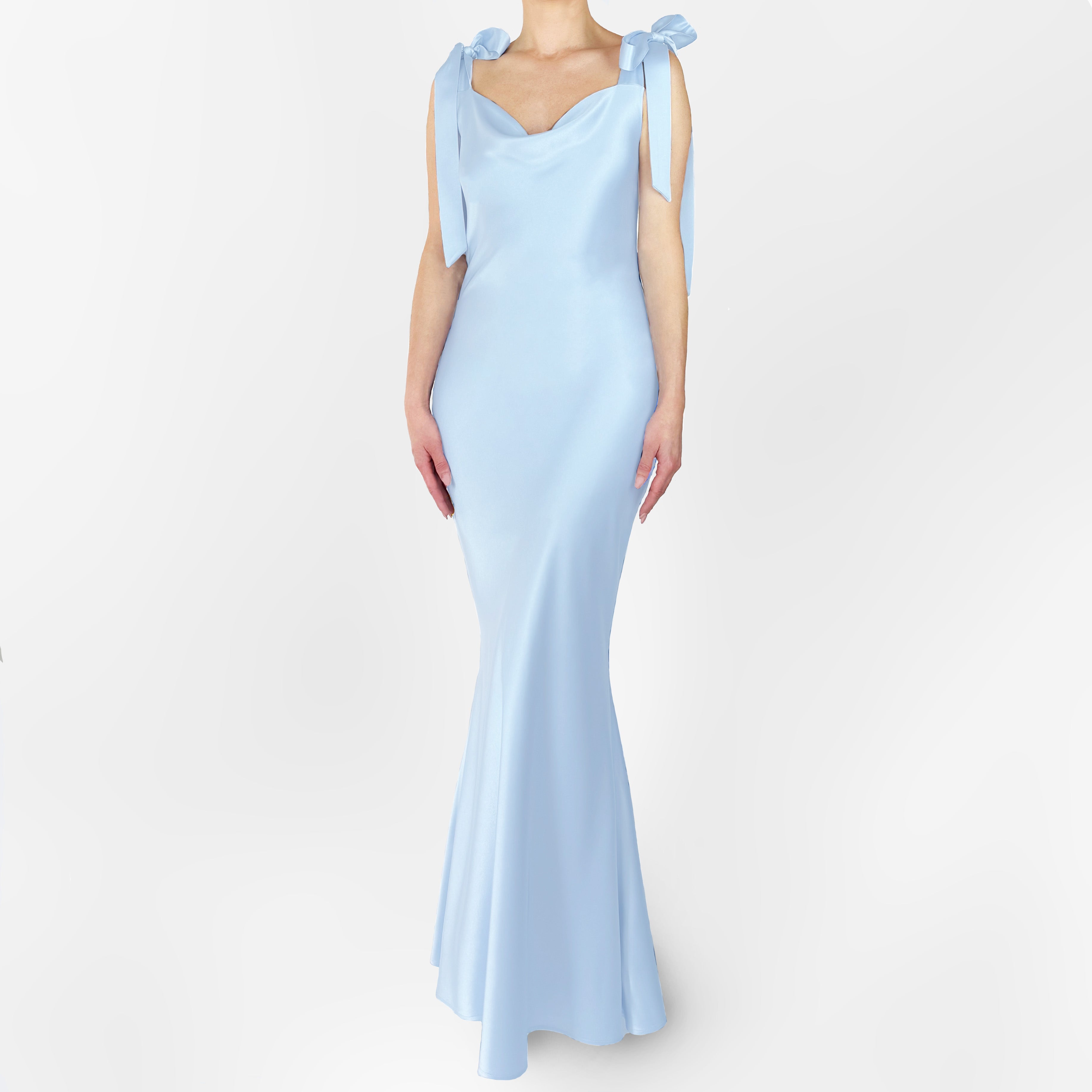 The Phoenix Gown With Shoulder Bows
