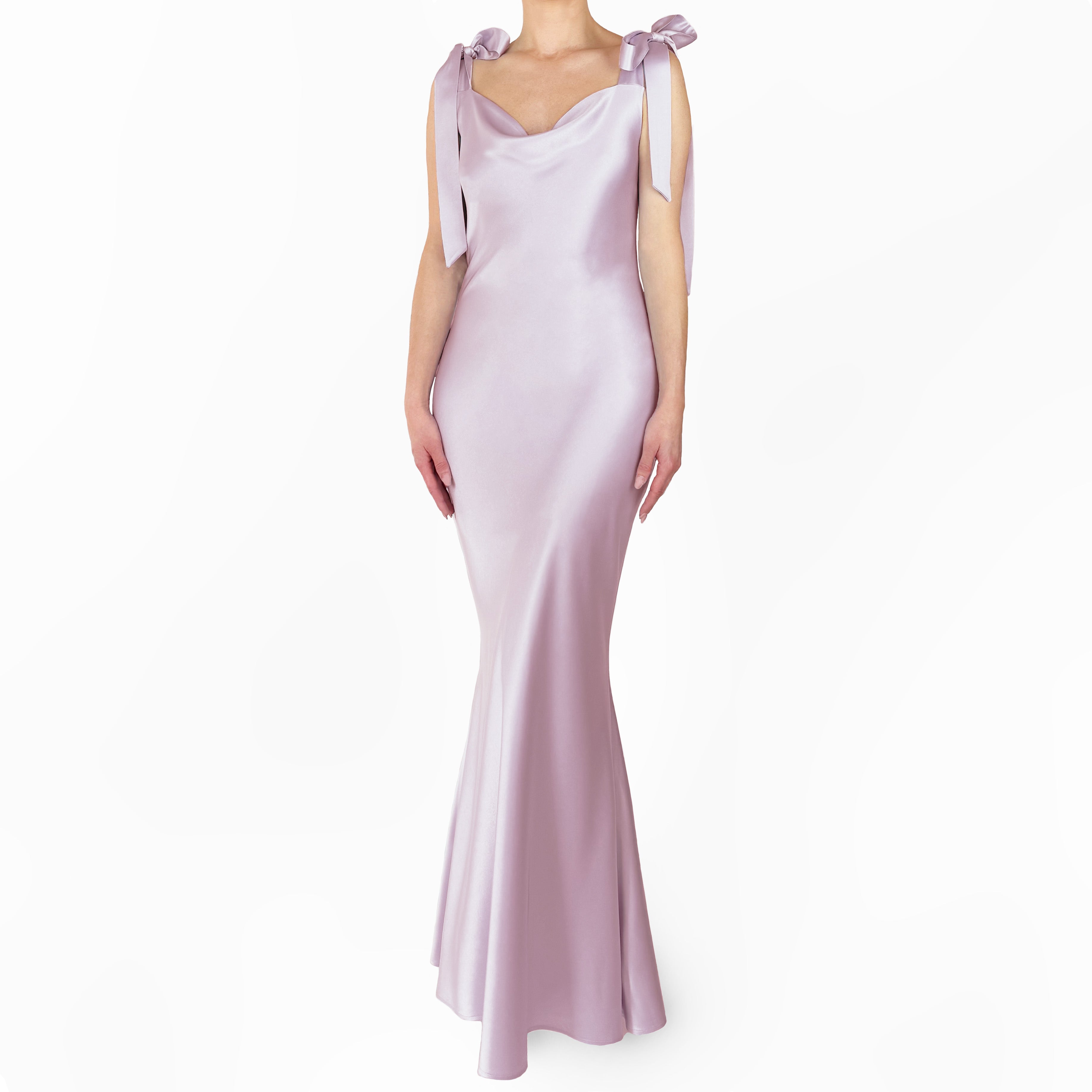 THE PHOENIX GOWN WITH SHOULDER BOWS - SAMPLE SALE