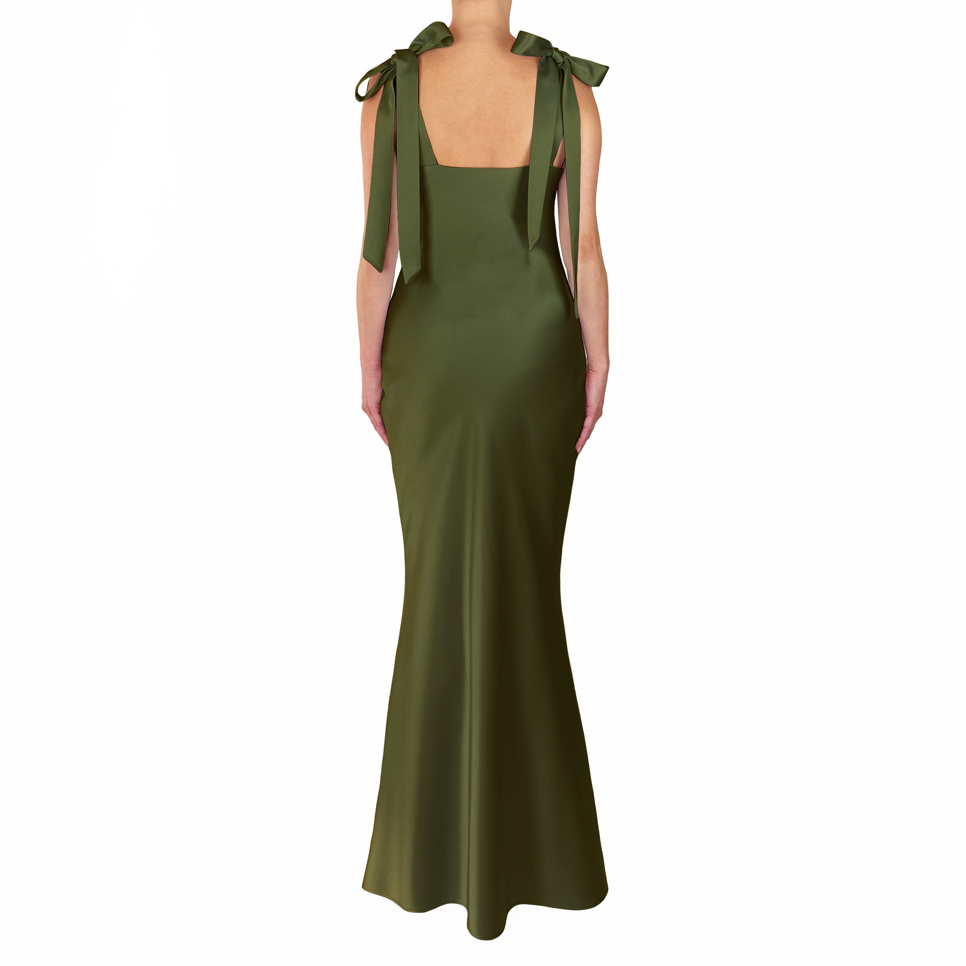 ThePhoenixSlipGownWithShoulderBows-Khaki-Back.jpg