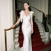 THE ROSALIE GOWN WITH SHOULDER BOWS