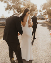THE EDEN DEEP V SLIP GOWN