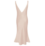 THE EDEN DEEP V SLIP DRESS - SAMPLE SALE