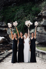 THE EDEN DEEP V SLIP GOWN - SAMPLE SALE
