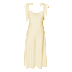 hexie bridesmaid dresses Twist Back Satin Bridesmaid Dress