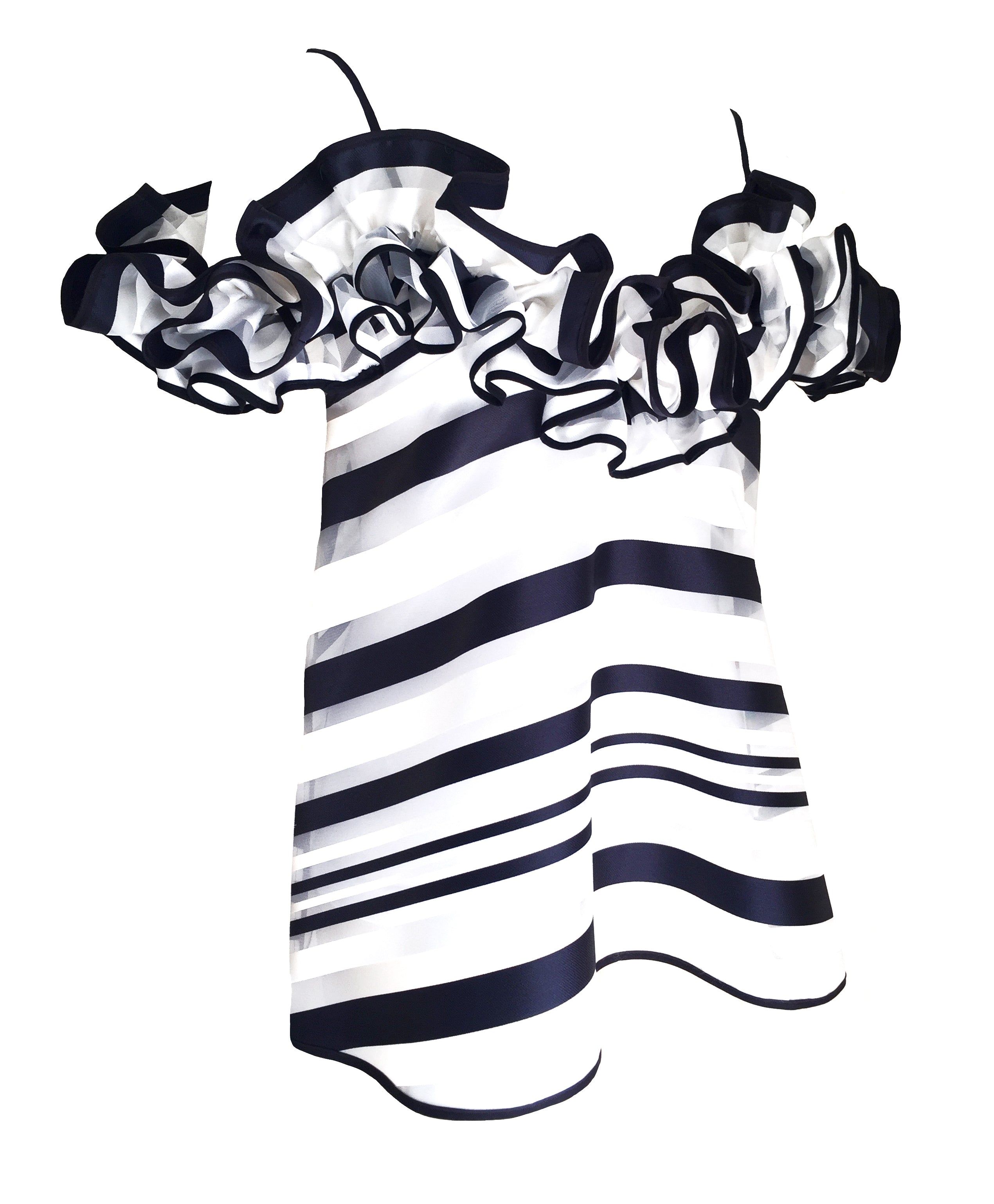 The Ella Frill Top Stripe
