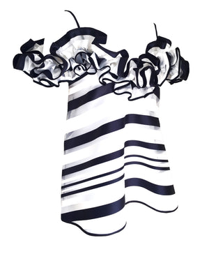 The Ella Frill Top Stripe