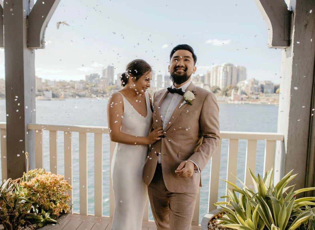 THE EDEN DEEP V SLIP GOWN - SAMPLE SALE