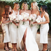 THE EDEN DEEP V SLIP DRESS - SAMPLE SALE