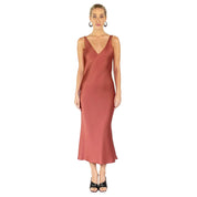 THE EDEN DEEP V SLIP DRESS - SAMPLE SALE