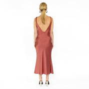 THE EDEN DEEP V SLIP DRESS - SAMPLE SALE