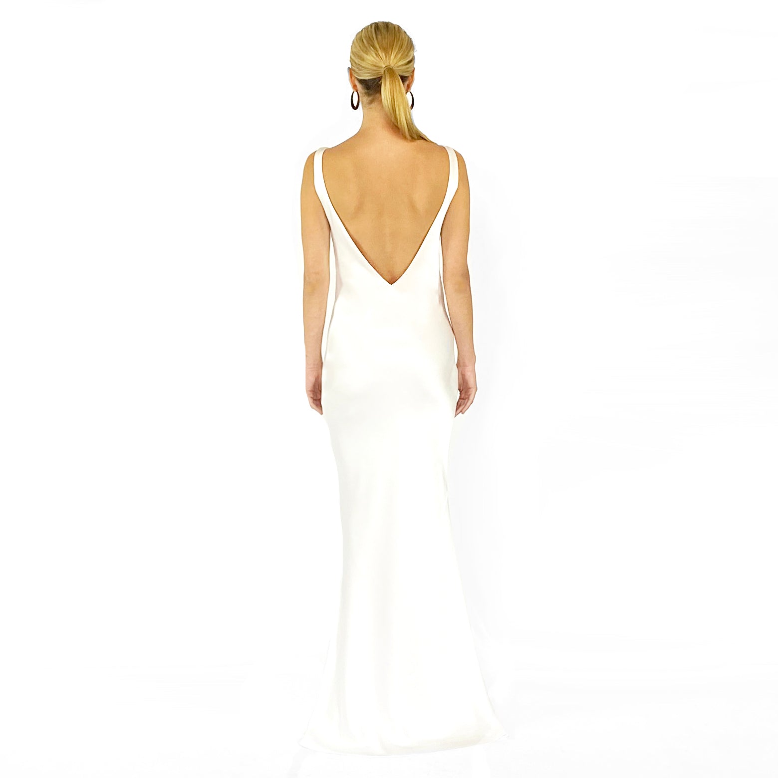 THE EDEN DEEP V SLIP GOWN - SAMPLE SALE