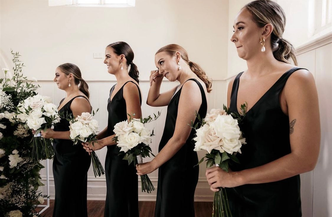 THE EDEN DEEP V SLIP DRESS - SAMPLE SALE