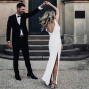 THE EDEN DEEP V SLIP GOWN
