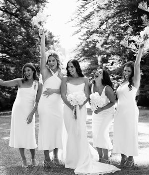 The Penelope One Shoulder Tie Dress